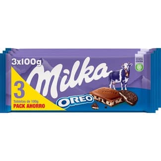 Chocolate con leche relleno de galleta Oreo pack 3 envases 100 g - Milka