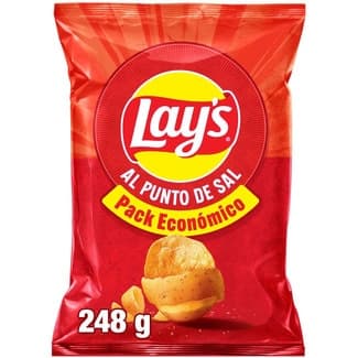 Patatas fritas al punto de sal pack económico bolsa 248 g - Lay's