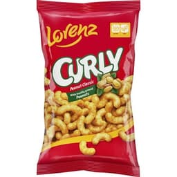 CURLY cacahuetes clásico envase 120 g - Lorenz