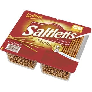 Palitos de pan salados clásicos bandeja 250 g - Lorenz Saltletts