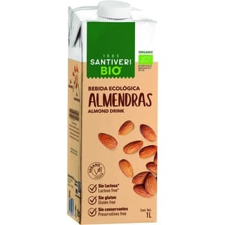 Organic Bio bebida de almendras ecológica sin gluten y sin lactosa envase 1 l - Santiveri