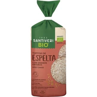 Organic Bio tortitas de espelta ecológicas con granos enteros bolsa 100 g - Santiveri