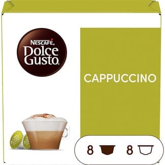 Café Cappuccino estuche 8 cápsulas de café + 8 cápsulas de leche - Nescafe Dolce Gusto