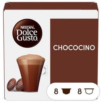 Chocolate a la taza en cápsulas estuche 8 cápsulas de chocolate + 8 cápsulas de leche - Nescafe Dolce Gusto