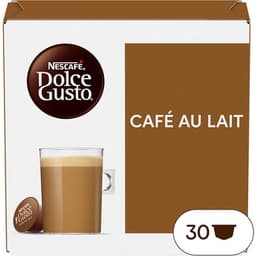 Café con leche intensidad 7 estuche 30 cápsulas - Nescafe Dolce Gusto