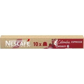 Café intensidad 6 Colombia estuche 10 cápsulas compatibles con máquinas Nespresso - Nescafe Farmers Origins