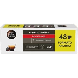 Café espresso descafeinado intenso arábica robusta pack 3 estuches 16 cápsulas intensidad 7 - Nescafe Dolce Gusto