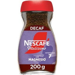 Café soluble descafeinado con magnesio Vitalíssimo frasco 200 g - Nescafe Vitalissimo