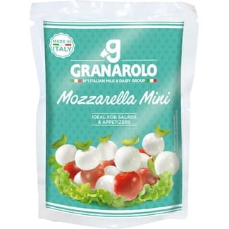 Mozzarella italiana mini ideal para ensaladas y aperitivos bolsa 125 g neto escurrido - Granarolo