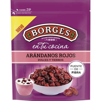 Arándanos rojos deshidratados dulces y tiernos bolsa 150 g - Borges