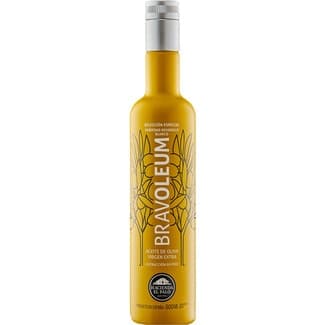 Aceite de oliva virgen extra extracción en frío variedad Nevadillo Blanco botella 500 ml - Bravoleum