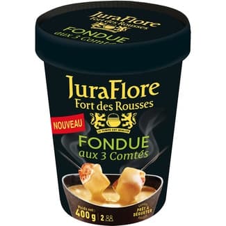 Queso fondue 100% con Comté mezcla de Comté de 3 maduraciones tarrina 400 g - Juraflore