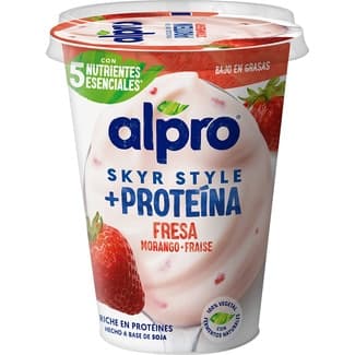 Big Pot Skyr especialidad vegetal de soja con fresa envase 400 g sin gluten sin lactosa - Alpro