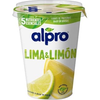 Big Pot especialidad vegetal de soja con lima limón sin gluten sin lactosa envase 400 g - Alpro