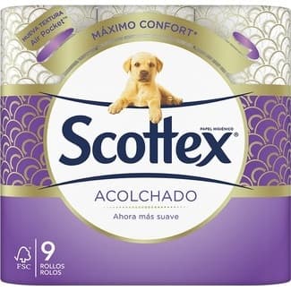 Papel higiénico Acolchado 3 capas paquete 9 rollos - Scottex