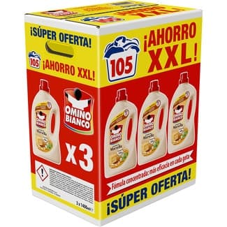 Detergente líquido Corazón de Marsella caja con 3 botellas 35 dosis ahorro XXL - Omino Bianco