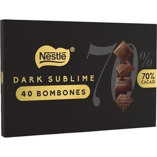 Bombones surtidos de chocolate negro al 70% de cacao estuche 291 g - Nestle Dark Sublime