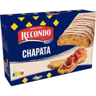 Pan tostado de chapata rústica caja 180 g - Recondo