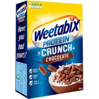 Protein Crunch cereales crujientes sabor chocolate paquete 440 g - Weetabix