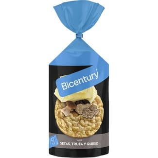 Tortitas de maíz sabor setas, trufa y queso bolsa 124 g - Bicentury