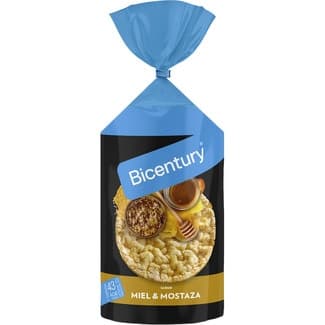 Tortitas de maíz con sabor miel y mostaza bolsa 123,5 g - Bicentury