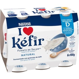 Kéfir natural pack 6 unidades 100 g - Nestle