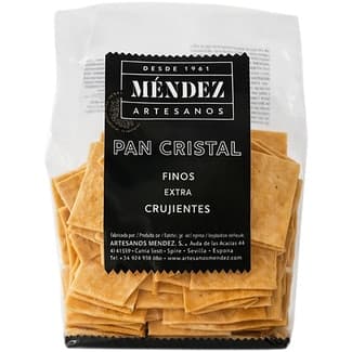 Pan cristal bolsa 120 g - Mendez Artesanos