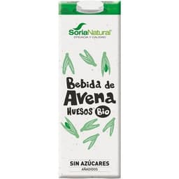 Huesos bebida de avena ecológica sin azúcares añadidos brik 1 l - Soria Natural