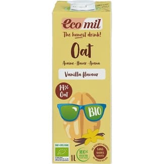 Oat bebida de avena ecológica sabor vainilla sin azúcares añadidos brik 1 l - Ecomil