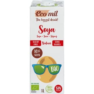 Bebida de soja ecológica sin azúcares brik 1 l - Ecomil