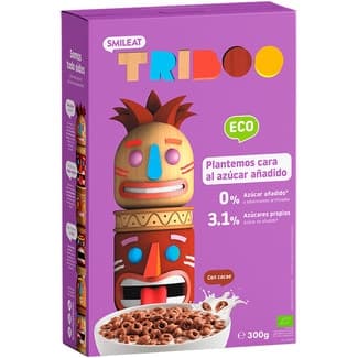 TRIBOO cereales de desayuno con cacao ecológicos envase 300 g - Smileat