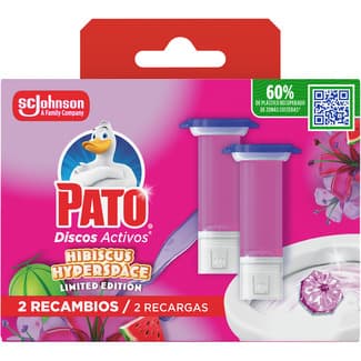 Discos WC Hibiscus Hyperspace recambio 2 unidades - Pato