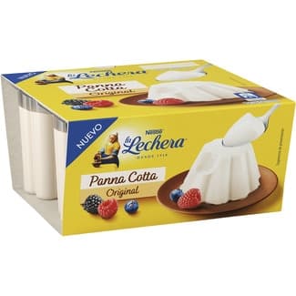 Panna cotta original sin gluten pack 4 unidades 100 g - La Lechera