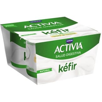Kéfir natural pack 4 unidades 125 g - Danone Activia