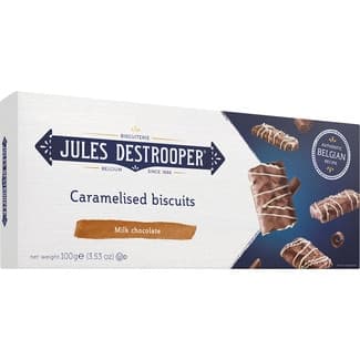 Galletas de mantequilla con chocolate belga estuche 100 g - Jules Destrooper