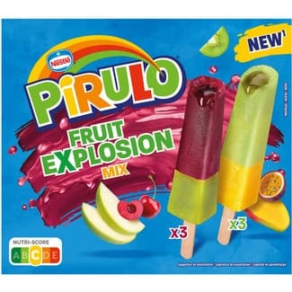Helado Fruit Explosión Mix 6 unidades estuche 252 ml - Nestle Pirulo