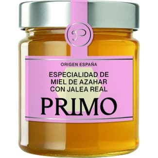 Especialidad de miel de azahar con jalea real origen España tarro 250 g - Primo