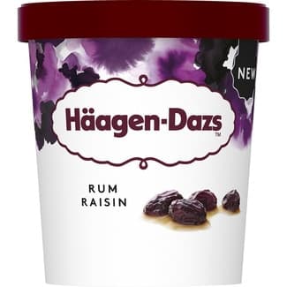 Helado de pasas al ron tarrina 460 ml - Haagen-dazs