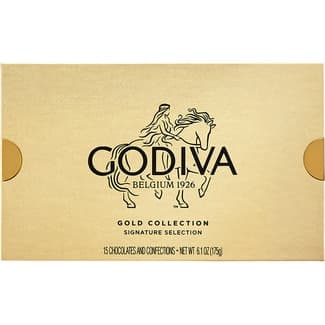 Bombones surtidos Gold collection 15 piezas estuche 163 g - Godiva