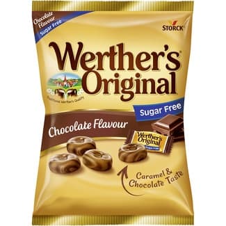 Caramelos clásicos de chocolate sin azúcar bolsa 60 g - Werther's Original