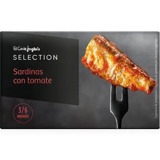 Sardinas con tomate 3-6 piezas lata 87 g neto escurrido - El Corte Ingles Selection