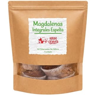 Magdalena integral de espelta 6 unidades envase 380 g - Horno Casavieja