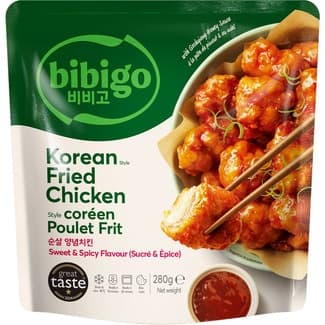 Pollo frito dulce y especiado al estilo coreano bolsa 280 g - Bibigo