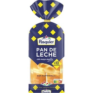 Pan de leche con masa madre y mantequilla 10 unidades bolsa 350 g - Pasquier