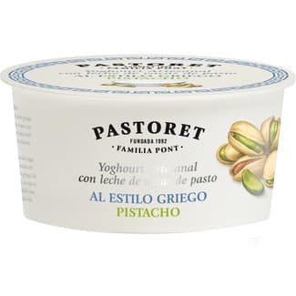 Yogur al estilo griego con leche de vacas de pasto pistacho envase 150 g - Pastoret
