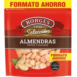 Almendras fritas y saladas formato ahorro bolsa 250 g - Borges Seleccion
