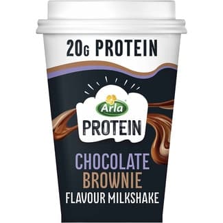 Protein batido con proteínas sabor chocolate brownie sin azúcares añadidos sin lactosa vaso 200 ml - Arla