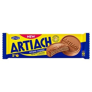 Galletas de barquillo recubiertas de chocolate paquete 142 g - Artiach