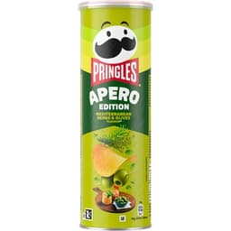 Aperitivo frito de patata sabor hierbas mediterráneas y aceitunas Apero Edition lata 165 g - Pringles