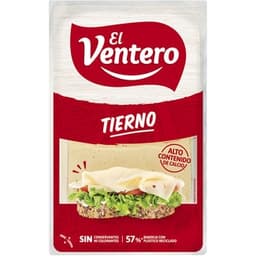 Queso tierno en lonchas envase 140 g - El Ventero